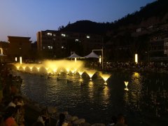 陕西喷泉公司:延安安塞区人民公园音乐喷泉